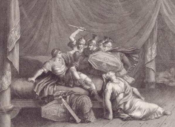 Death of Alexander Severus, 235, March 18 (Bartolomeo Pinelli) (1781-1835) 